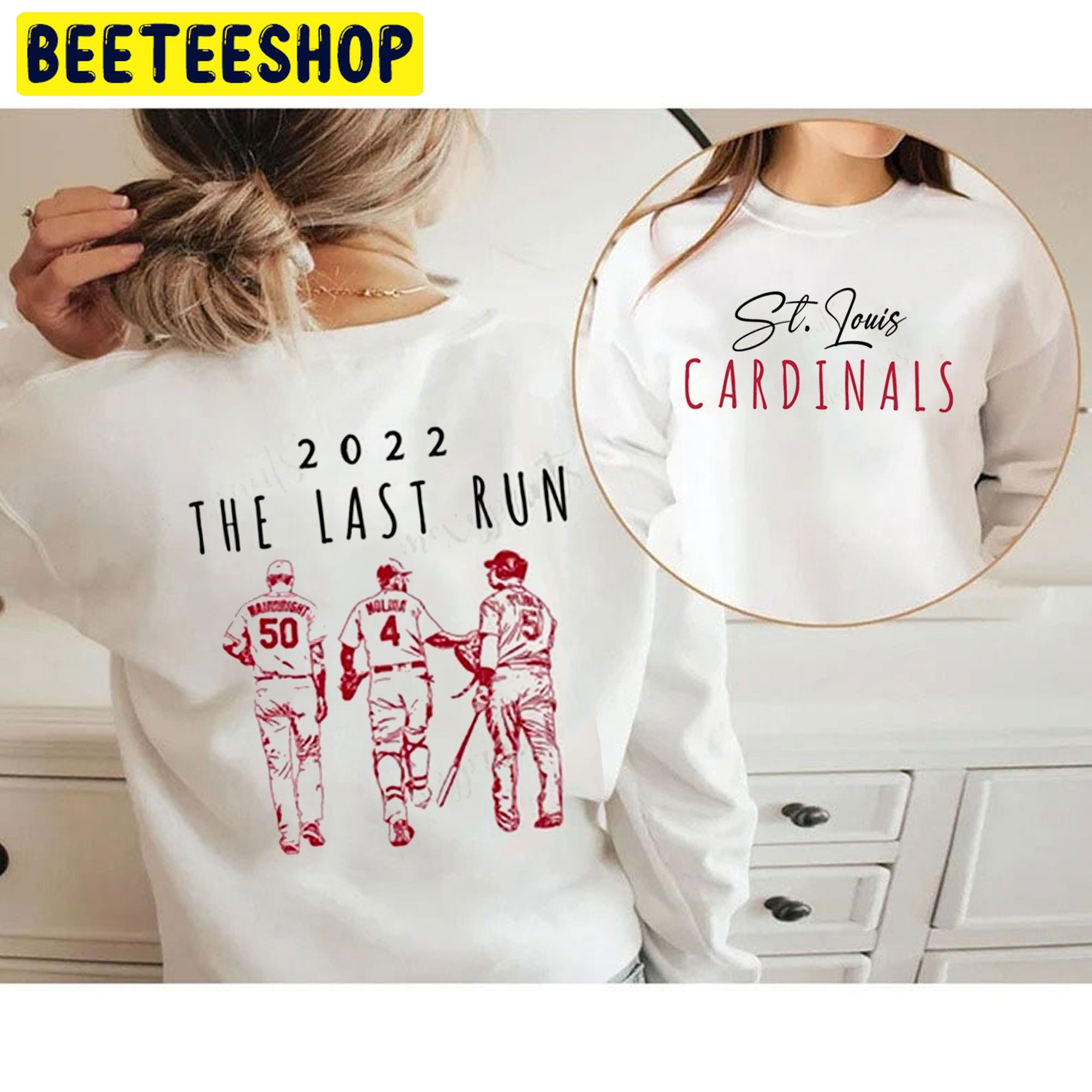 The Last Run 2022 Cardinals Molina And Pujols Mlb Double Side Unisex Shirt