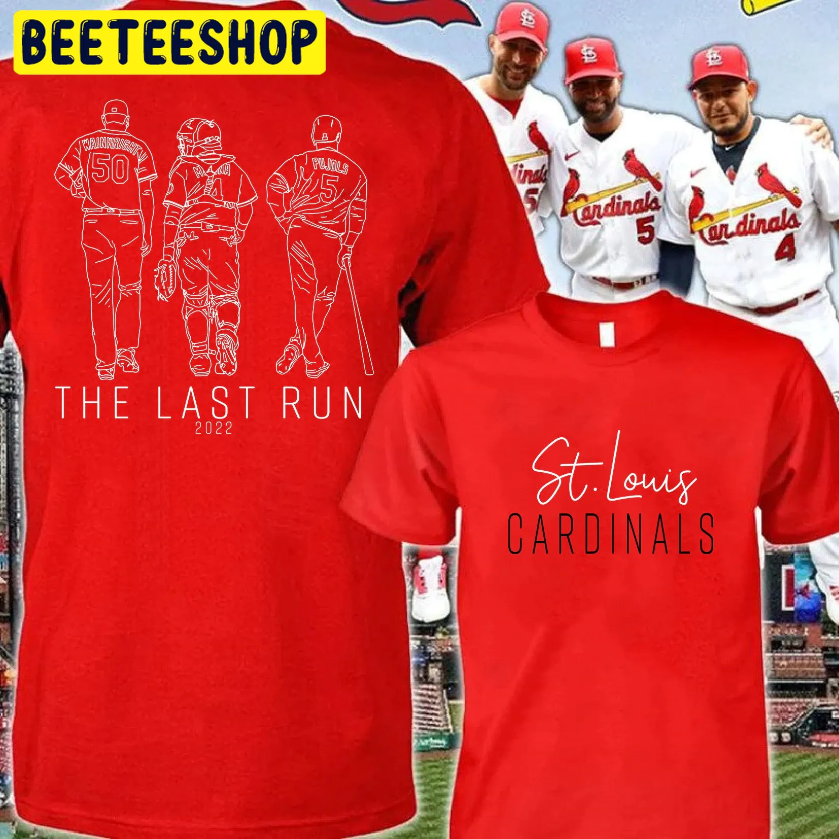 Albert Pujols T-Shirt St Louis Cardinals The Last Run Molina