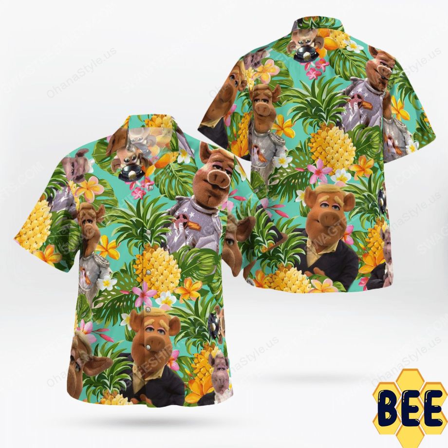 The Muppet Show Link Hogthrob Tropical Trending Hawaiian Shirt