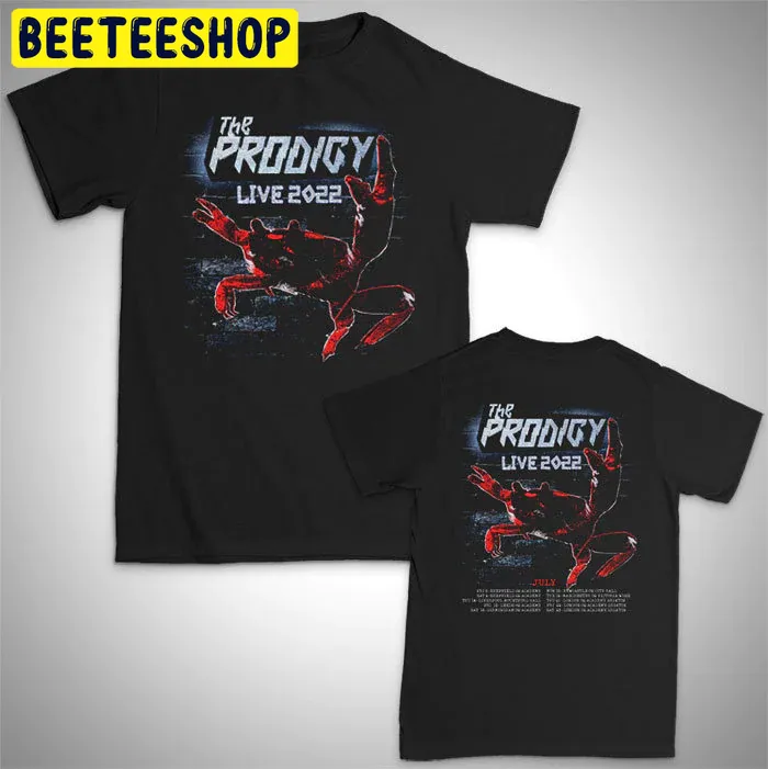 The Prodigy Live Tour 2022 Live Uk, England Keith Rave Liam Double Side Unisex T-Shirt