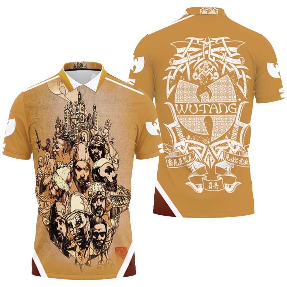 The Wutang Clan From The Street Of Shaolin Legend Hip Hop 3D All Over Print Polo Shirt