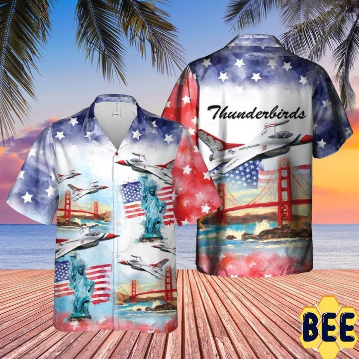 Thunderbirds Usaf Air Show 4th Of July Trending Hawaiian Shirt