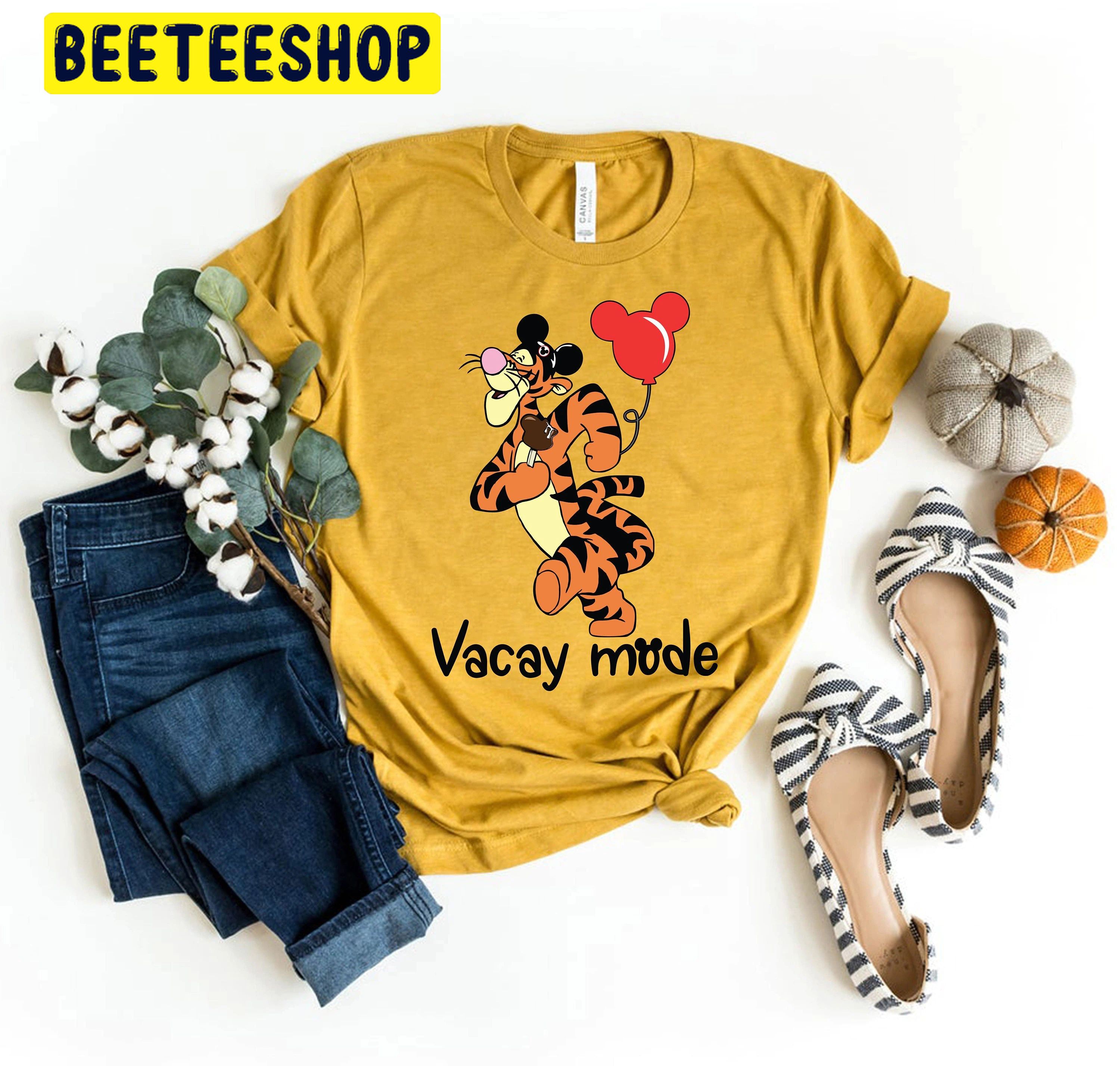 Tigger Vacay Mode Mickey Ear Trending Unisex Shirt