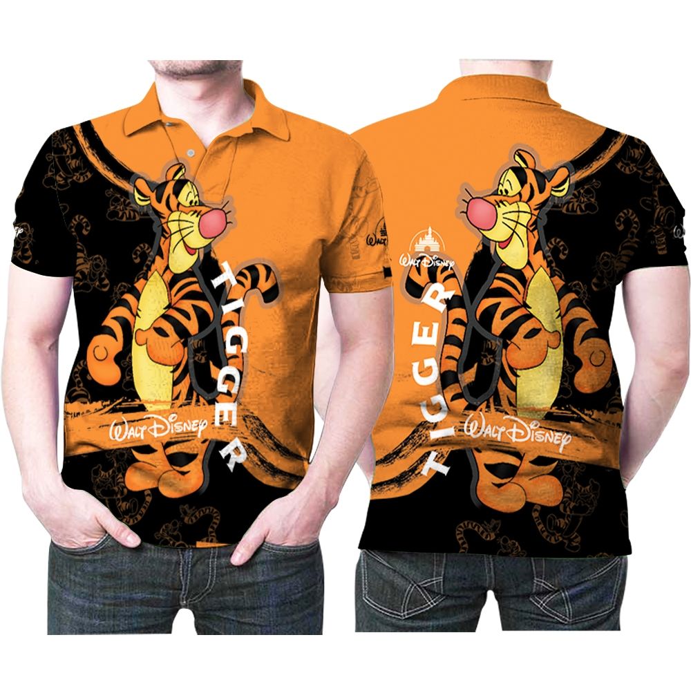 Tigger Winnie The Pooh 3D All Over Print Polo Shirt