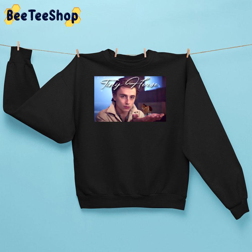 Timothée’s Tiny Horse Timothée Chalamet Trending Unisex Sweatshirt