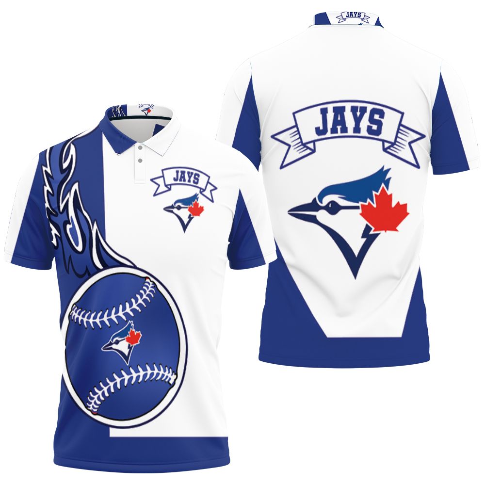 Toronto Blue Jays 3d 3D All Over Print Polo Shirt