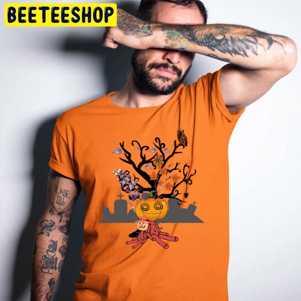 Tree Pumpkin Creep It Real Halloween Trending Unisex T-Shirt