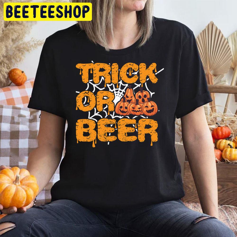 Trick Or Beer Pumpkins Halloween Unisex T-Shirt