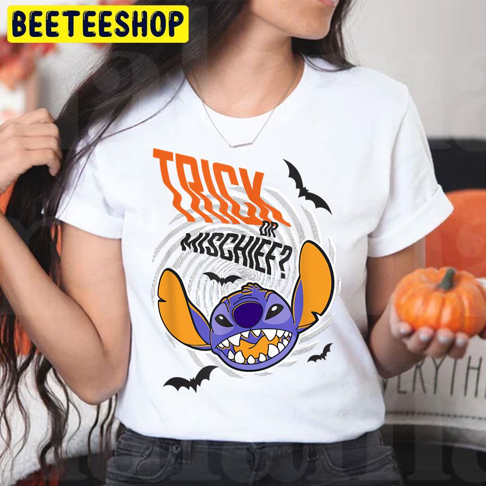 Trick Or Mischief Funny Stitch Halloween Trending Unisex T-Shirt