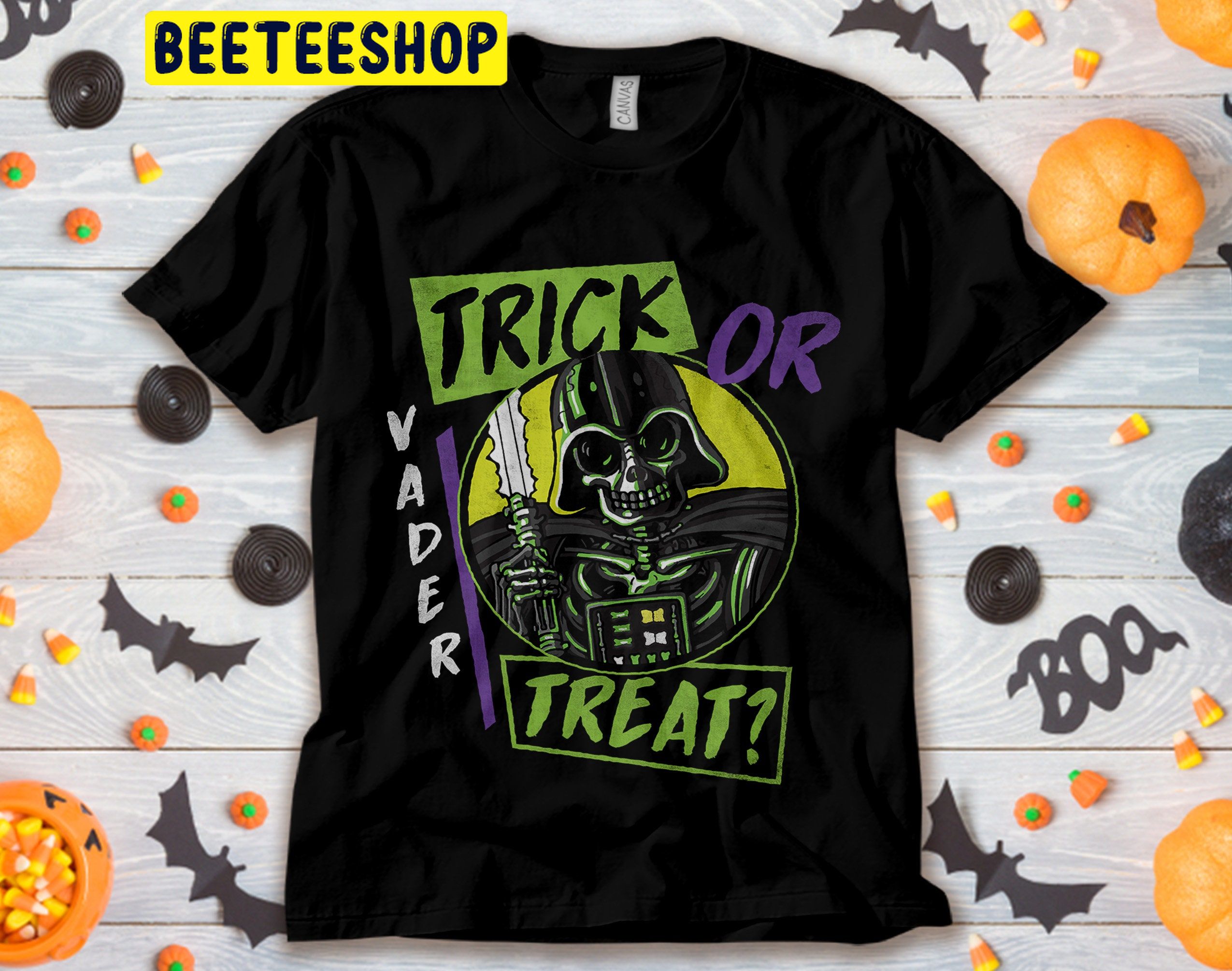 Trick Or Treat Star Wars Darth Vader Halloween Unisex T-Shirt