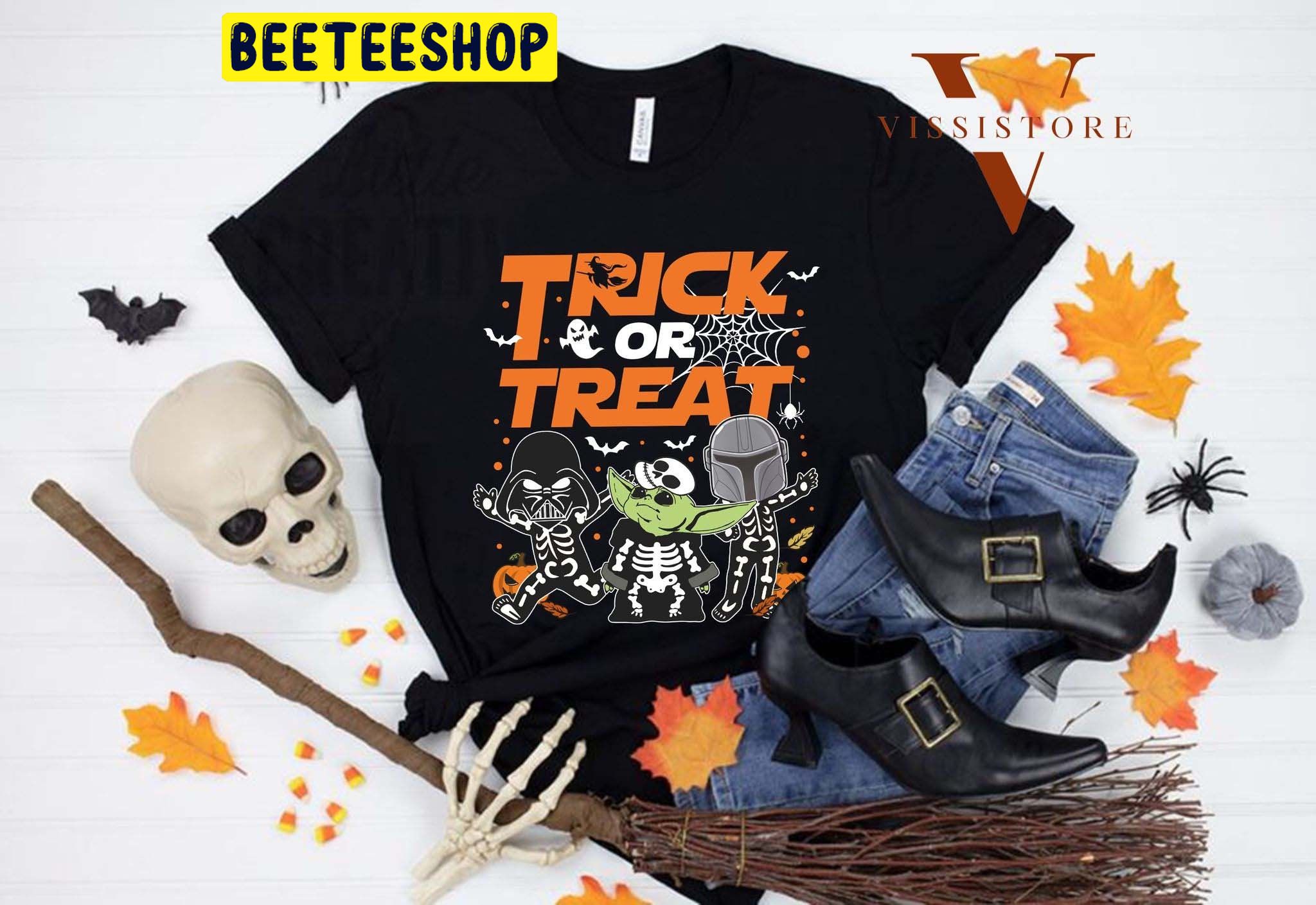 Trick Or Treat Star Wars Lover Baby Yoda Halloween Unisex T-Shirt