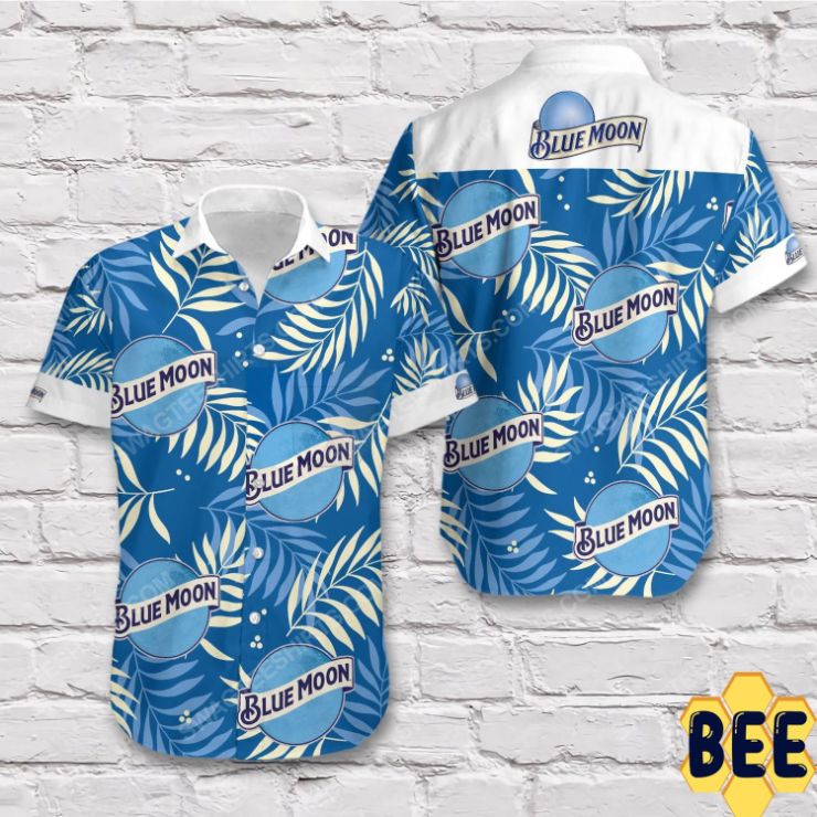 Tropical Blue Moon Beer Blue Trending Hawaiian Shirt