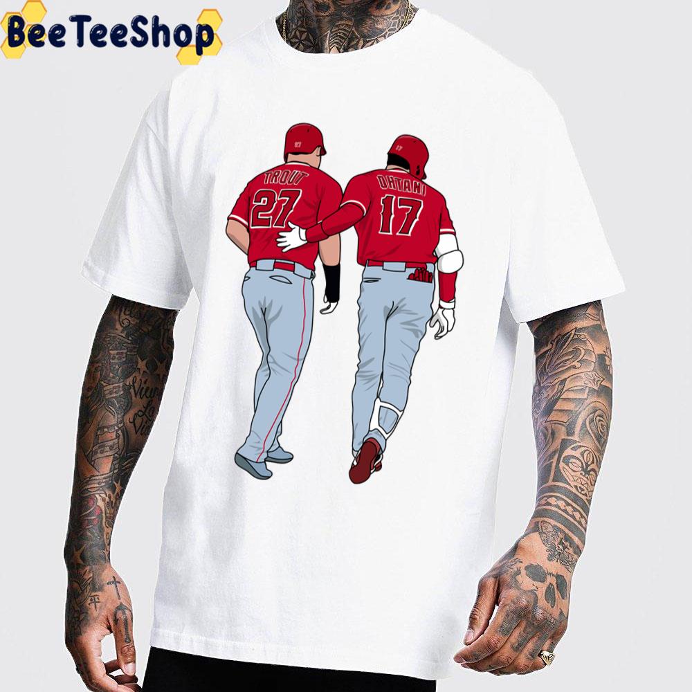 Trout And Ohtani Los Angeles Angels Baseball Trending Unisex T-Shirt