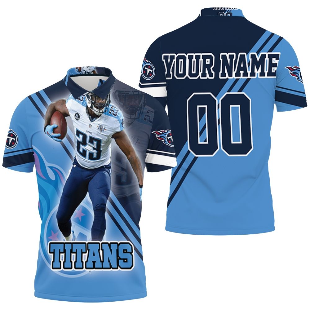 Tye Smith 23 Tennessee Titans Afc Division South Super Bowl 2021 Personalized 3D All Over Print Polo Shirt