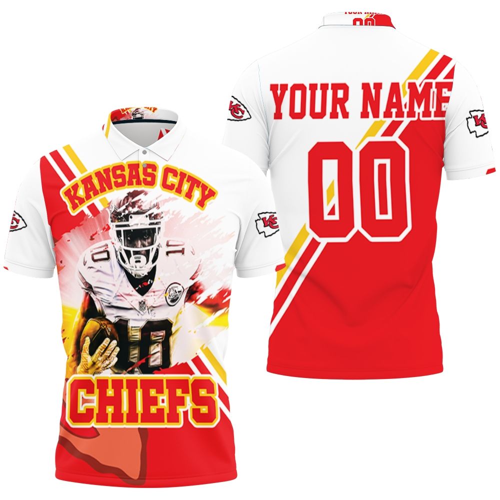 Tyreek Hill 10 Kansas City Chiefs Personalized 3D All Over Print Polo Shirt