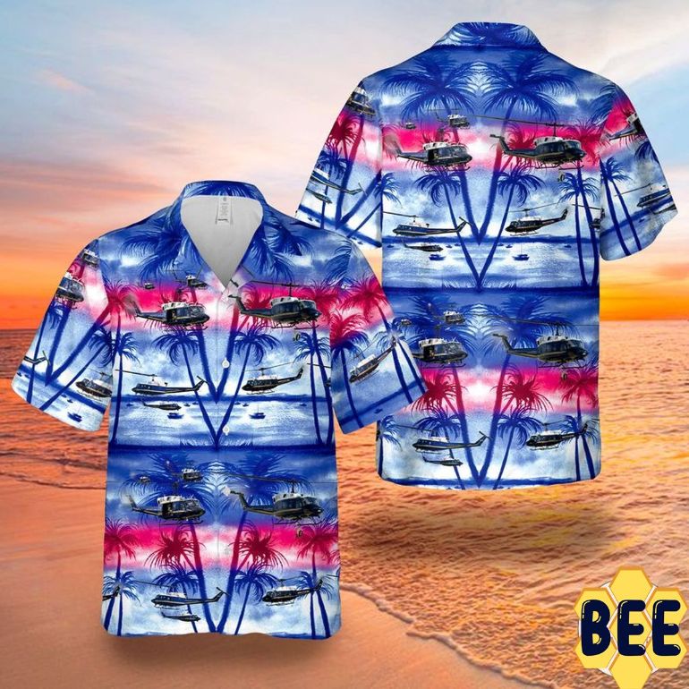 Uh-1n 1st Helicopter Trending Hawaiian Shirt