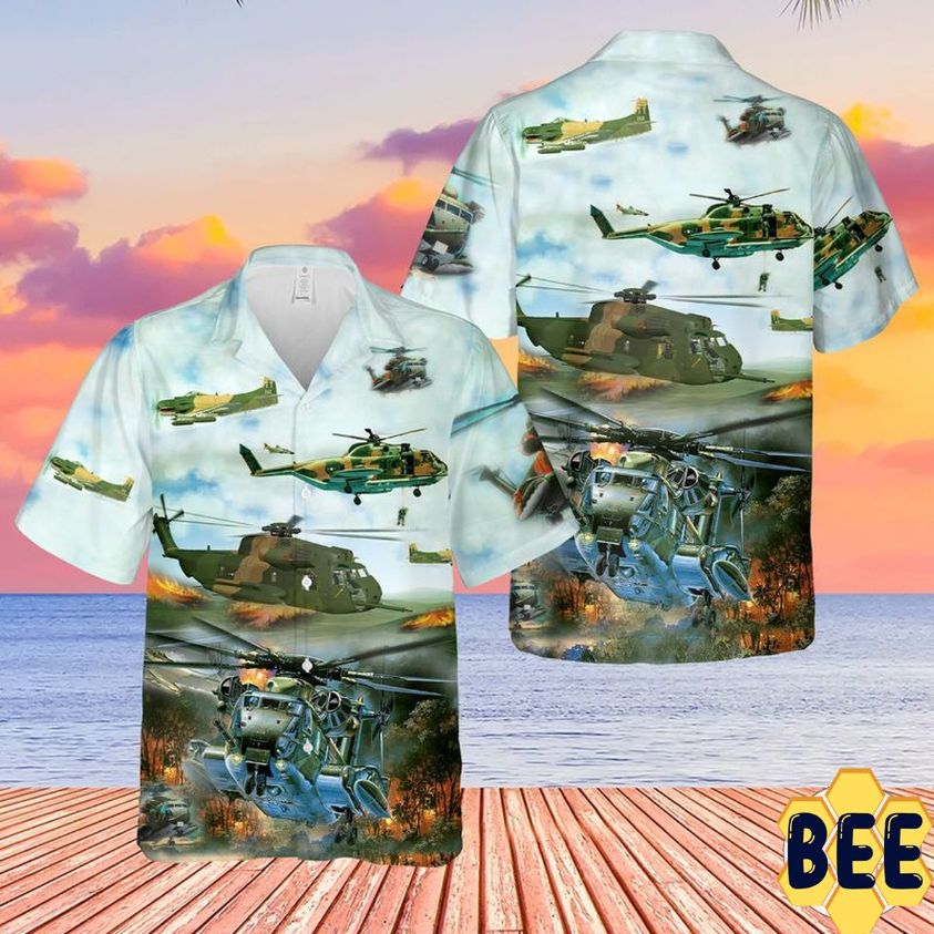 United States Air Force Sikorsky Ch-53 Jolly Green Giant Helicopter Trending Hawaiian Shirt