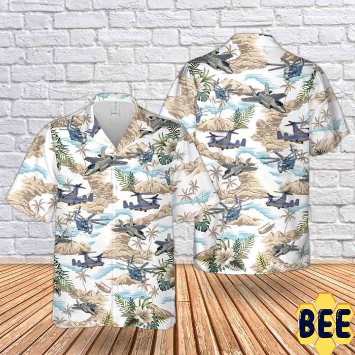 United States Marine Corps Aircraft Trending Hawaiian Shirt