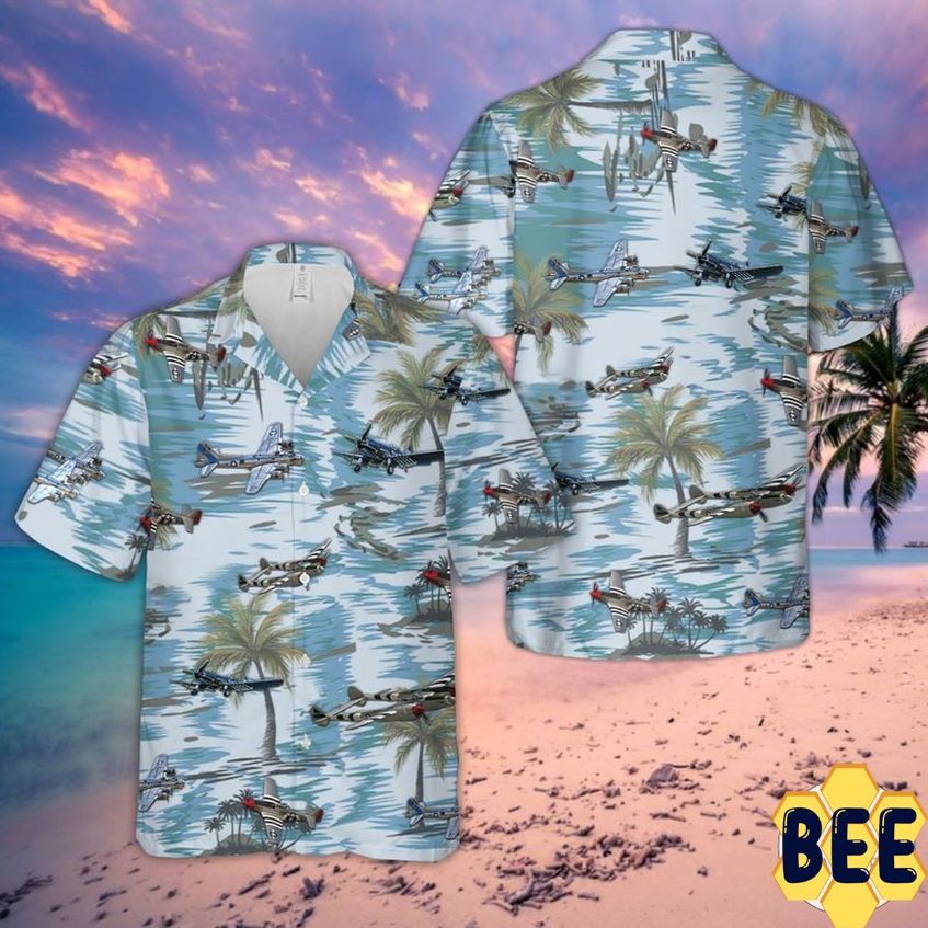 Us Air Craft 4th Of July Trending Hawaiian Shirt - Beeteeshop