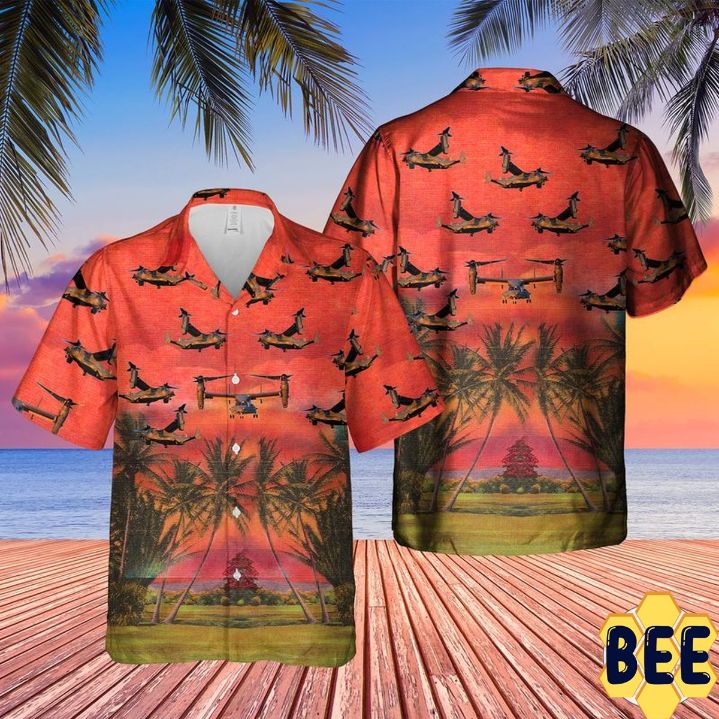 Us Air Force Bell Boeing Cv-22b Osprey Trending Hawaiian Shirt