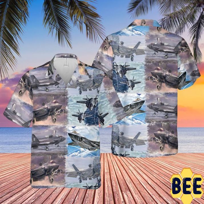 Us Air Force Lockheed Martin F-35 Lightning Ii Trending Hawaiian Shirt