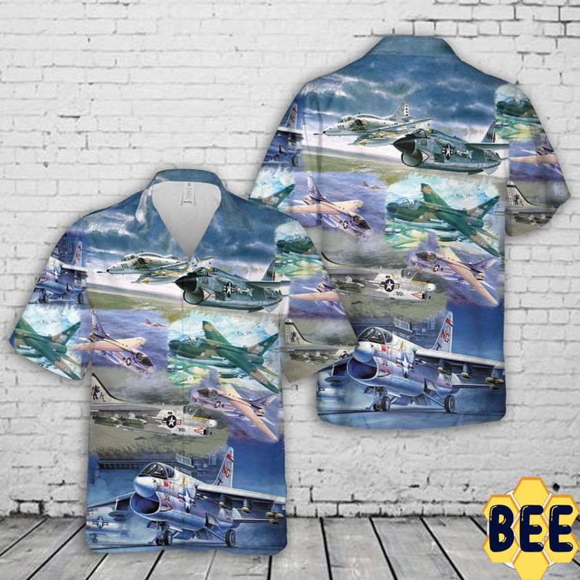 Us Air Force Ltv A-7 Corsair Ii Trending Hawaiian Shirt