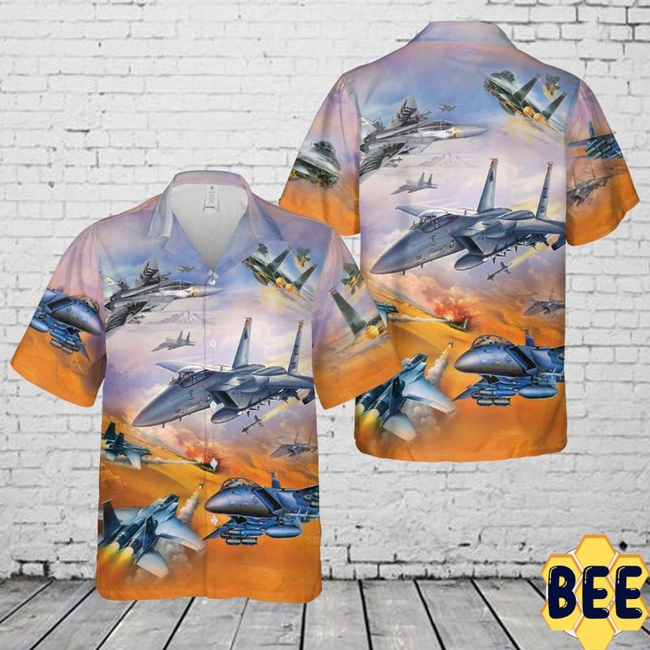 Us Air Force Mcdonnell Douglas F-15 Eagle Trending Hawaiian Shirt