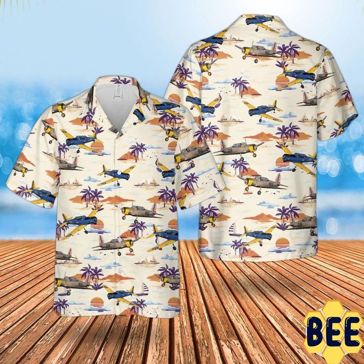 Us Air Force Vultee Bt-13 Valiant Trending Hawaiian Shirt