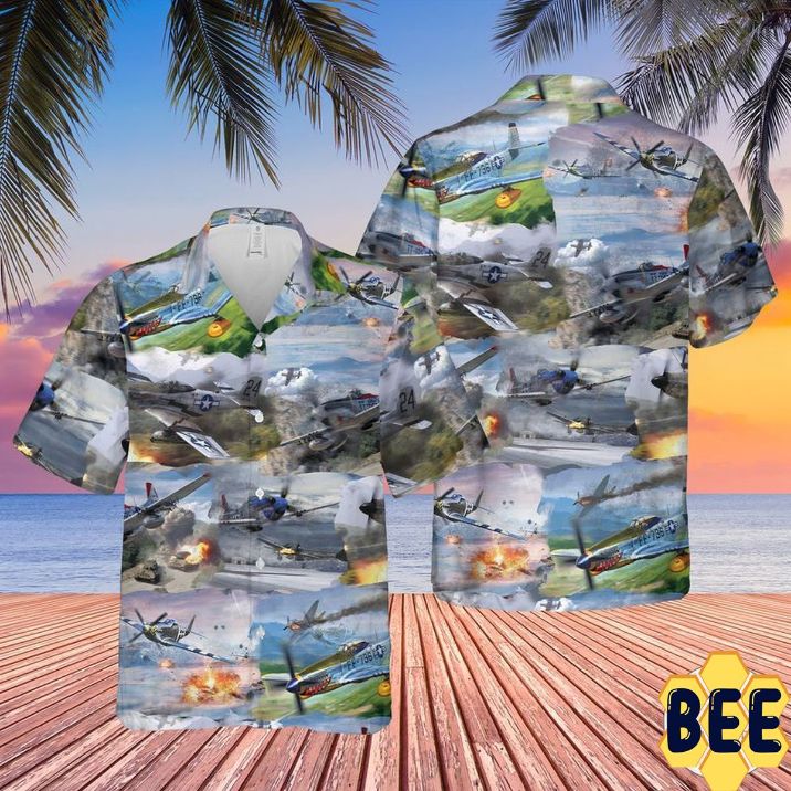 Us Air Forces North American P-51 Mustang Trending Hawaiian Shirt