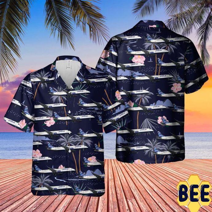 Us Airlines 5 Embraer 190ar (Erj-190-100igw) Trending Hawaiian Shirt