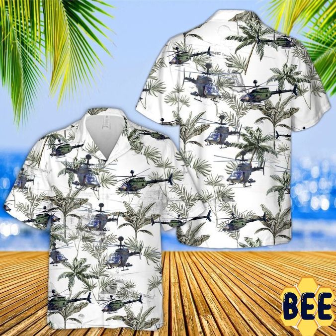 Us Army Bell Oh-58 Kiowa Trending Hawaiian Shirt