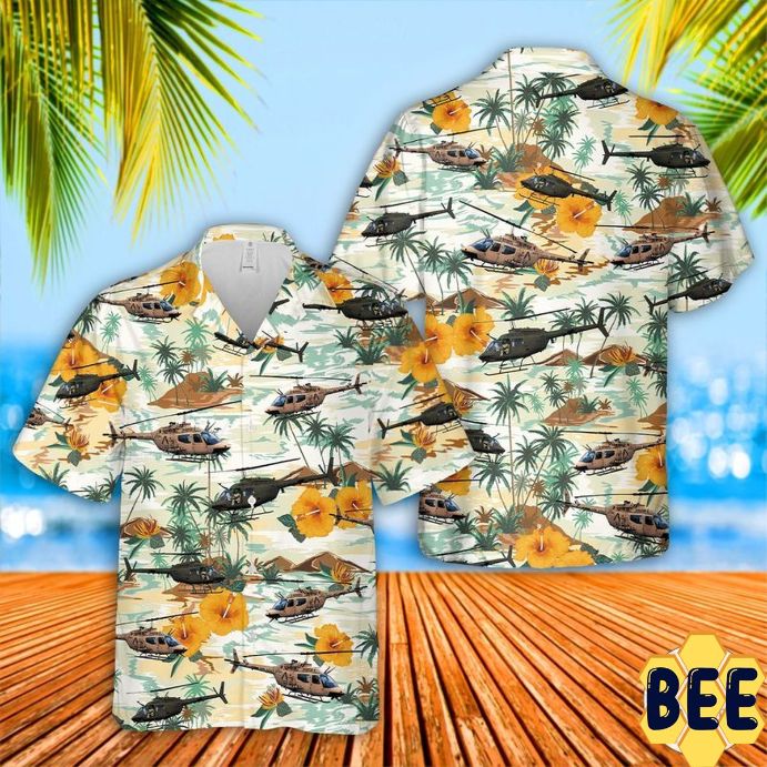 Us Army Bell Oh-58a Kiowa Trending Hawaiian Shirt