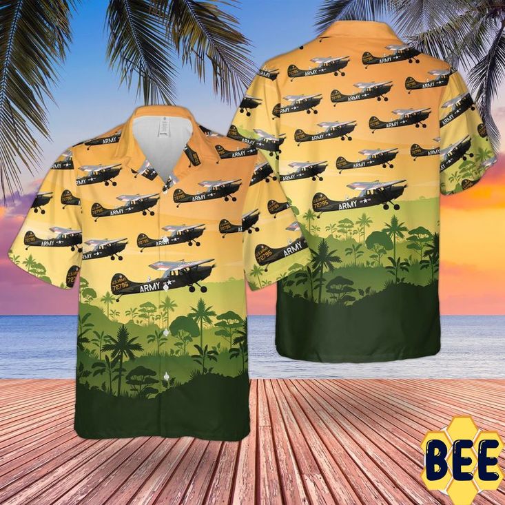 Us Army Cessna O-1 Bird Dog Trending Hawaiian Shirt