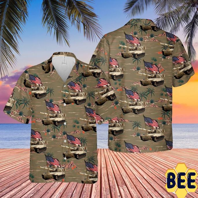 Us Army M109 Paladin Tank 4th Of July Trending Hawaiian Shirt