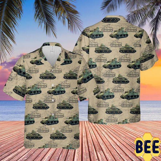 Us Army M3 Lee Tank Trending Hawaiian Shirt