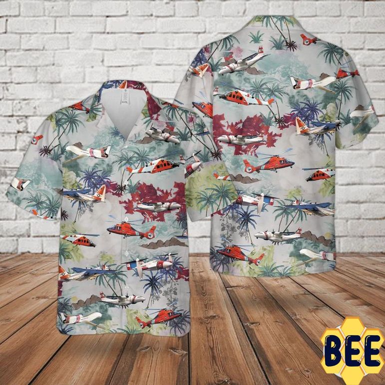 Us Coast Guard Helicopter Trending Hawaiian Shirt