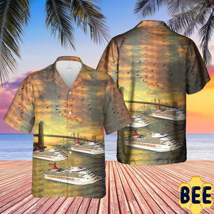 Us Cruise Ship New York City Trending Hawaiian Shirt