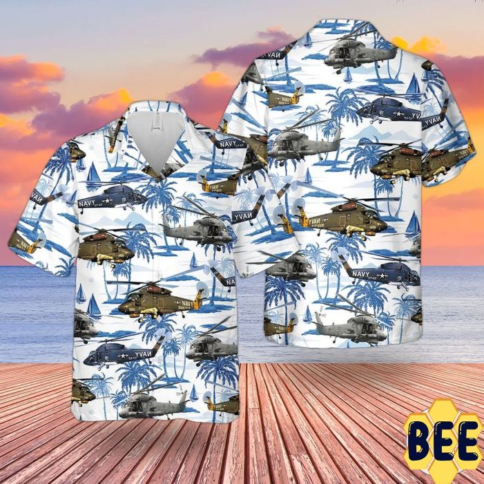 Us Navy Kaman Sh-2 Seasprite Trending Hawaiian Shirt