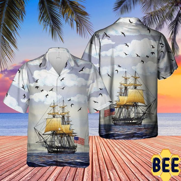 Us Navy Uss Constitution Trending Hawaiian Shirt