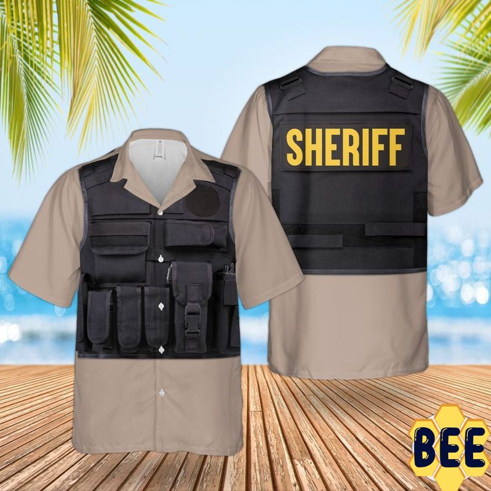 Us Sheriff Armor Trending Hawaiian Shirt