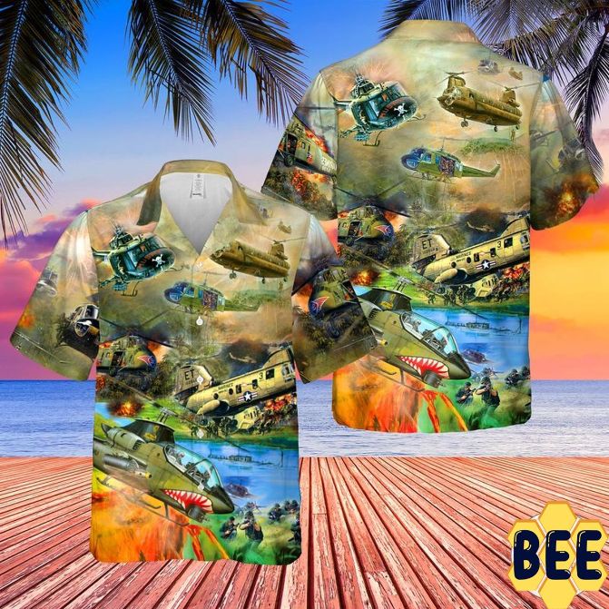 Usa Helicopters Trending Hawaiian Shirt