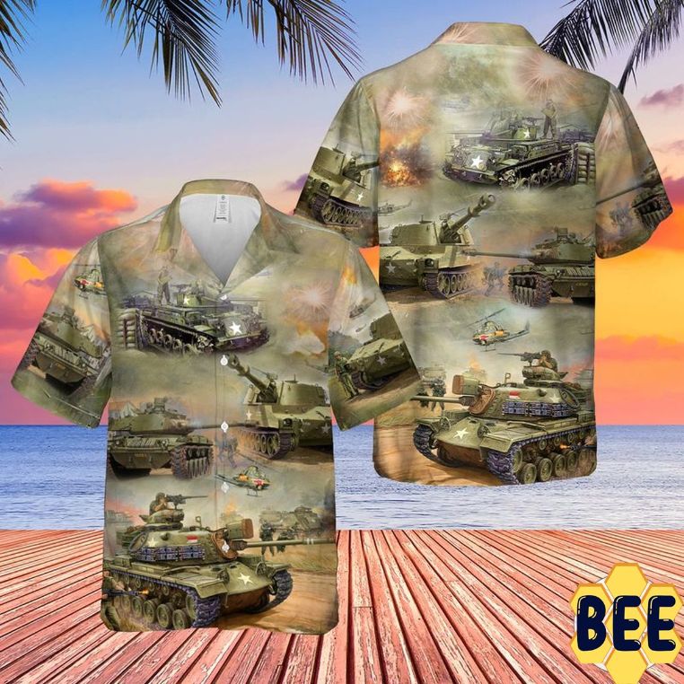 Usa Vietnam War Tank Trending Hawaiian Shirt