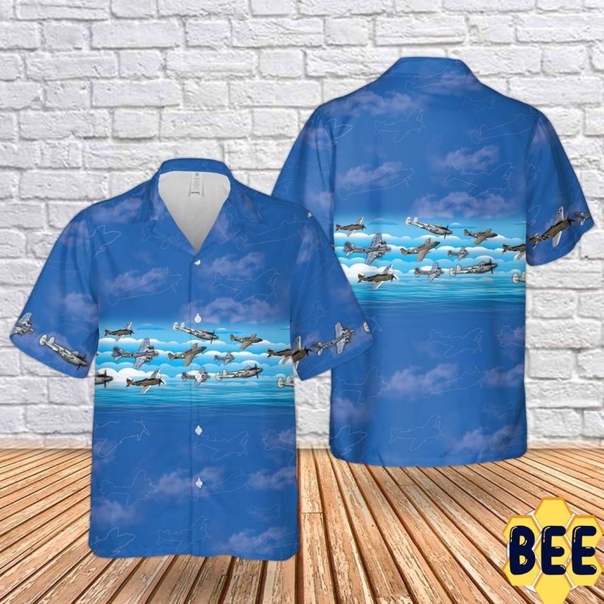 Usa Wwii Aircraft Trending Hawaiian Shirt