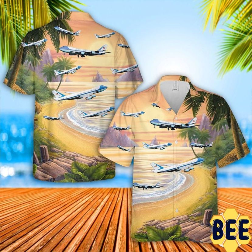 Vc-25 Air Force One Trending Hawaiian Shirt