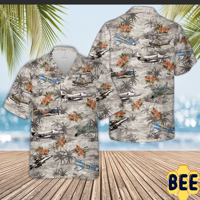 Vietnam Aircraft And Huey Helicopter Trending Hawaiian Shirt