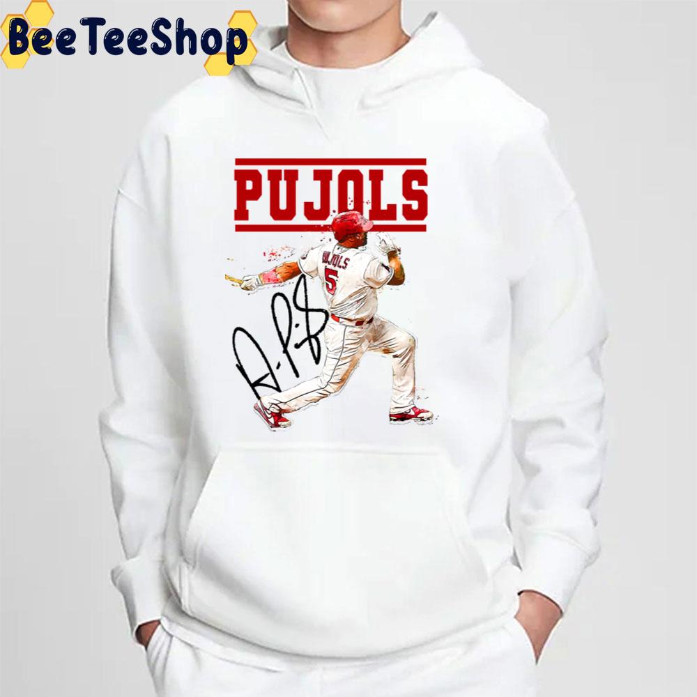 Thank You Albert Pujols 700 Hrs 1x All Star 2x World Series Signature Long  Sleeve T Shirt,Sweater, Hoodie, And Long Sleeved, Ladies, Tank Top