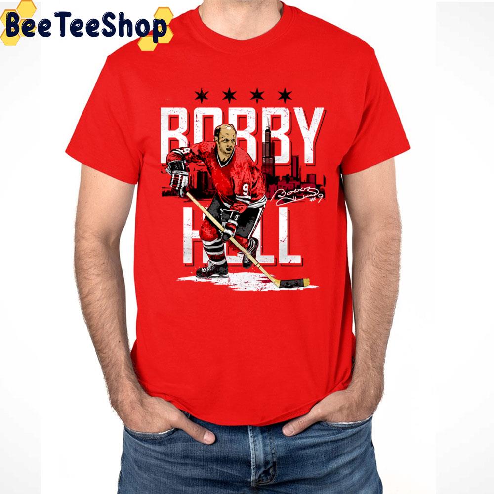 Vintage Art Bobby Hull Chicago Hockey Unisex T-Shirt