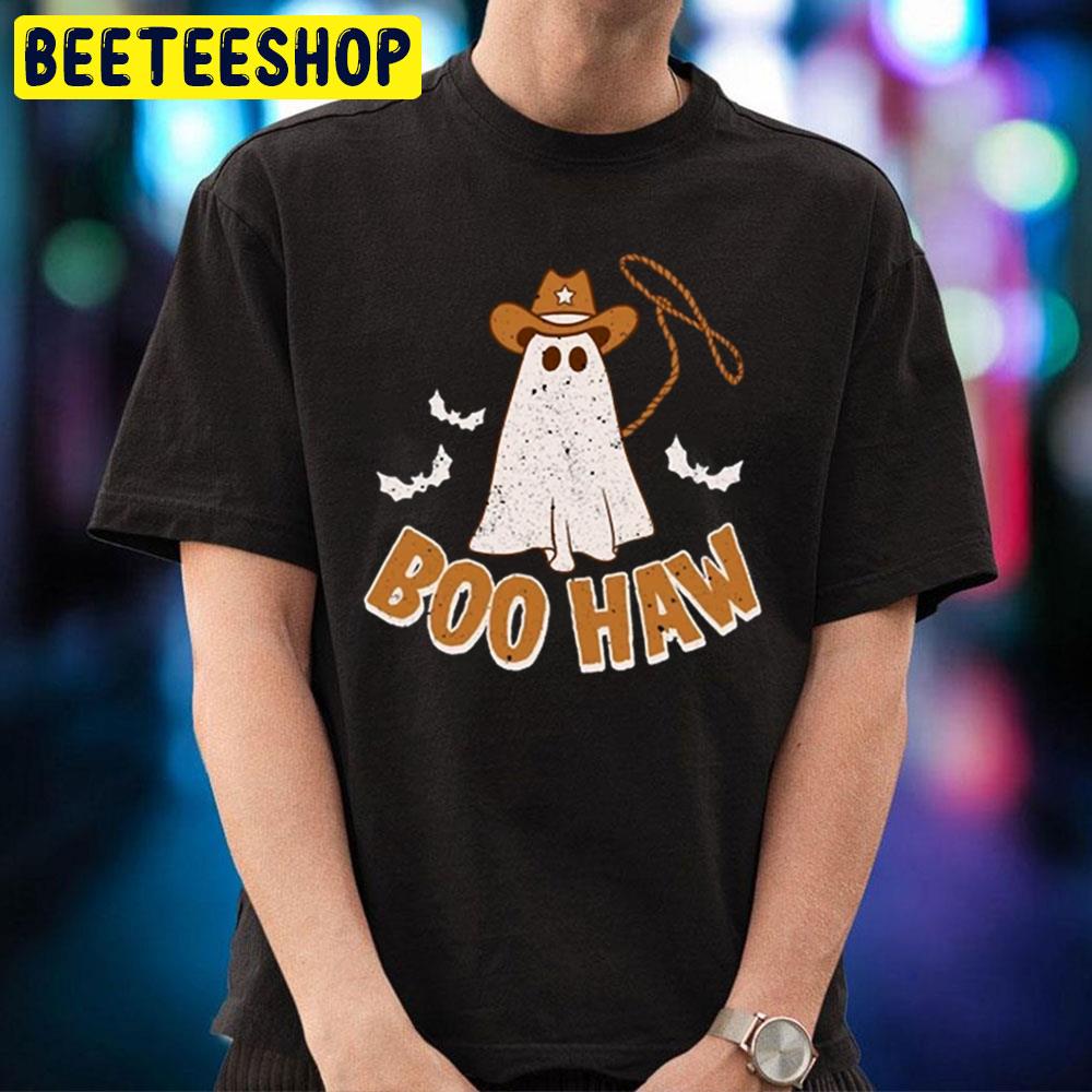 Vintage Art Boo Haw Halloween Trending Unisex T-Shirt