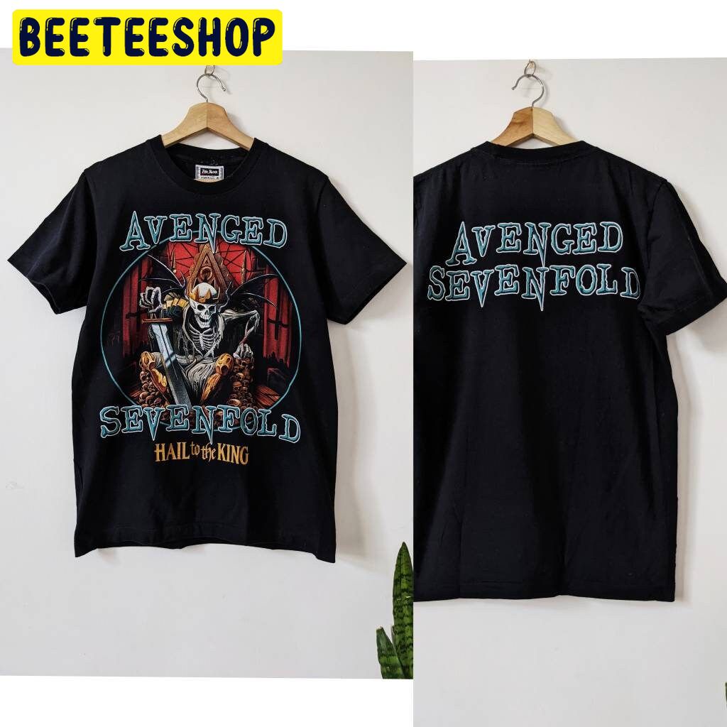 Vintage Avenged Sevenfold Hail To The King 90s Single Stitch Double Side Unisex Shirt