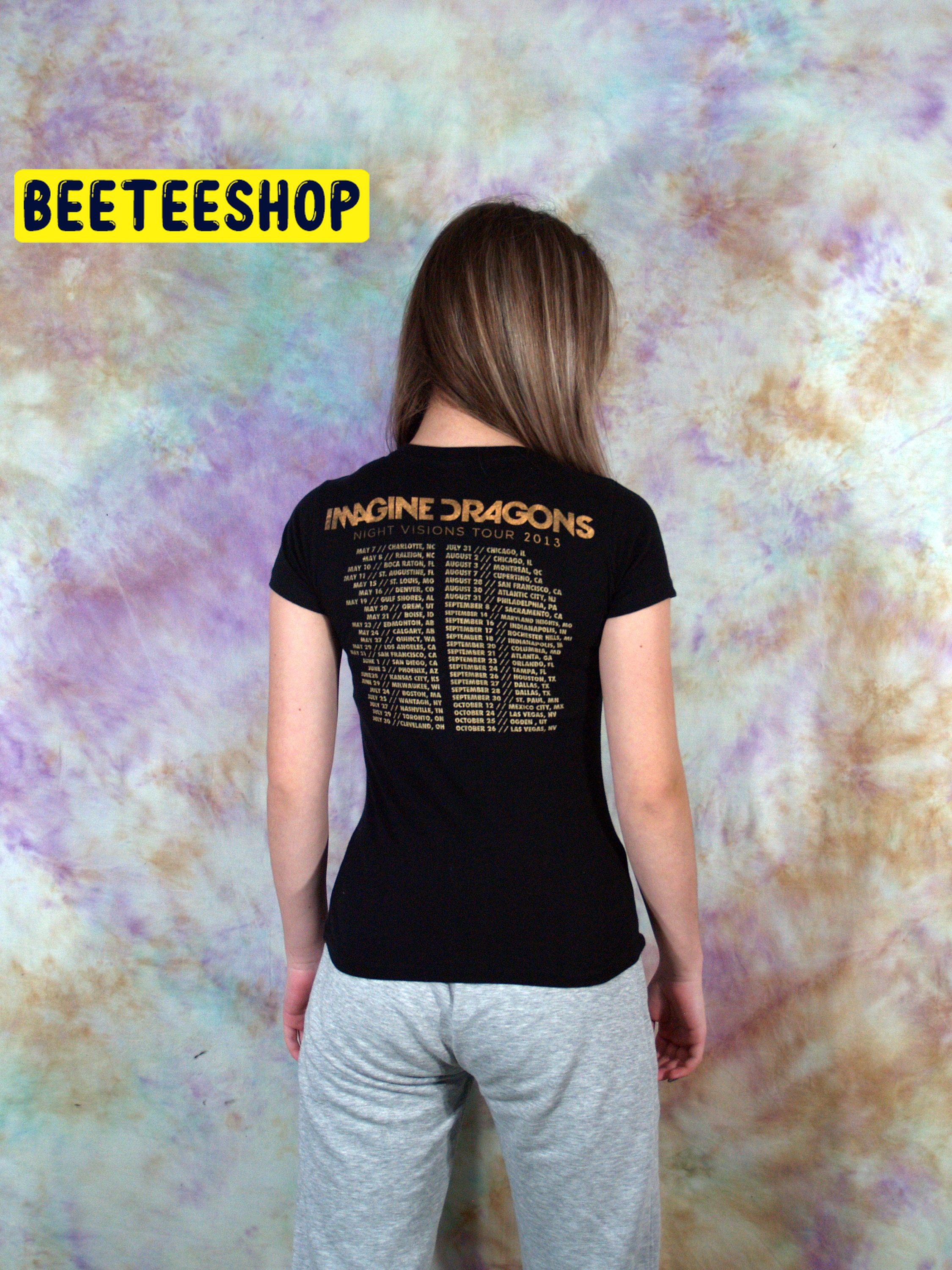 Vintage Imagine Dragons Big Logo Double Side Unisex Shirt